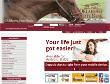 Tablet Screenshot of okstatebank.com
